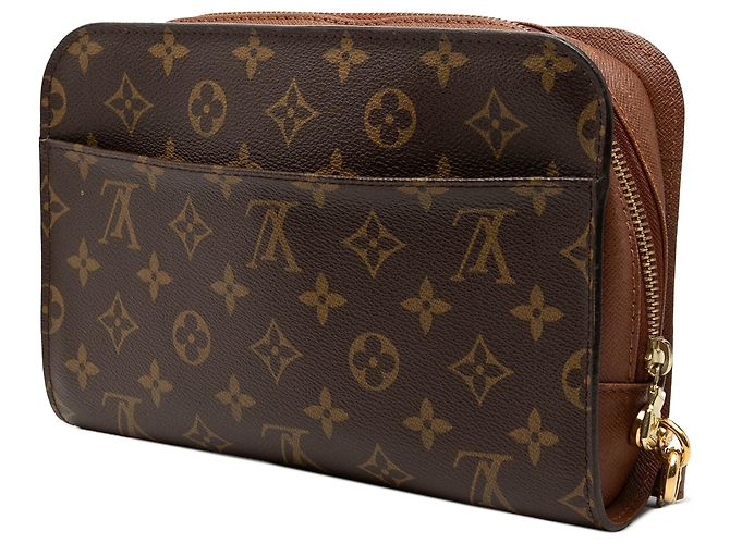 Borsa a pochette Louis Vuitton Monogram Orsay Marrone - vista 2