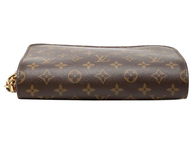 Borsa a pochette Louis Vuitton Monogram Orsay Marrone - vista 3