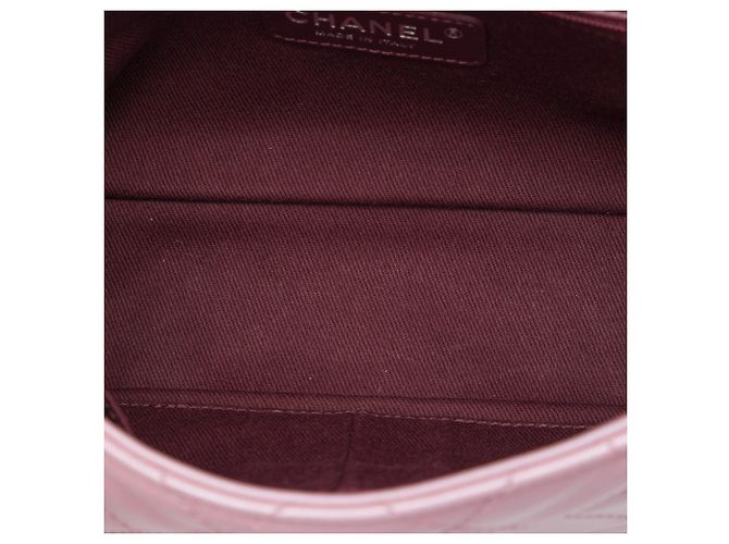 Pink Chanel Medium Quilted Metallic Calfskin Coco Pleats Chain Flap Crossbody Bag - view 4