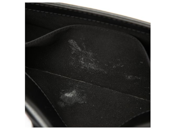 Chanel Boy Flap Crossbody Bag aus schwarzem gestepptem Lammleder, Größe Old Medium, mit Gripoix - Ansicht 6