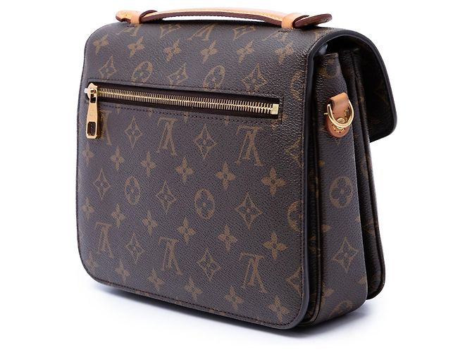 Borsa Louis Vuitton Monogram Pochette Metis Marrone - vista 2