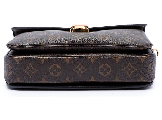 Borsa Louis Vuitton Monogram Pochette Metis Marrone - vista 3