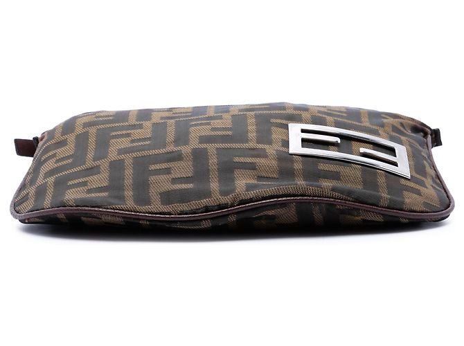 Borsa a tracolla Fendi Zucca Canvas marrone - vista 3