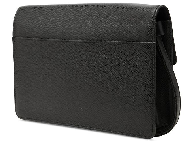 Borsa a Clutch Louis Vuitton Taiga Selenga Nera Nero - vista 2