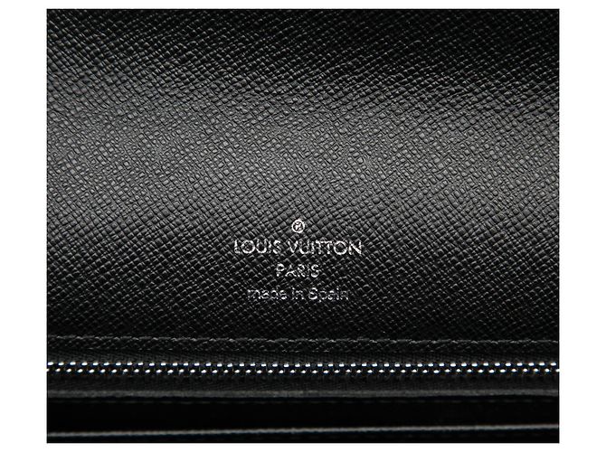 Borsa a Clutch Louis Vuitton Taiga Selenga Nera Nero - vista 5