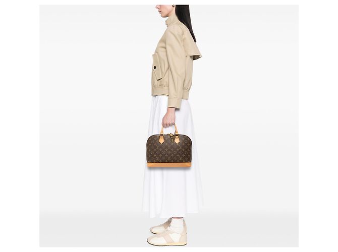 Borsa a mano Louis Vuitton Monogram Alma PM Marrone - vista 6