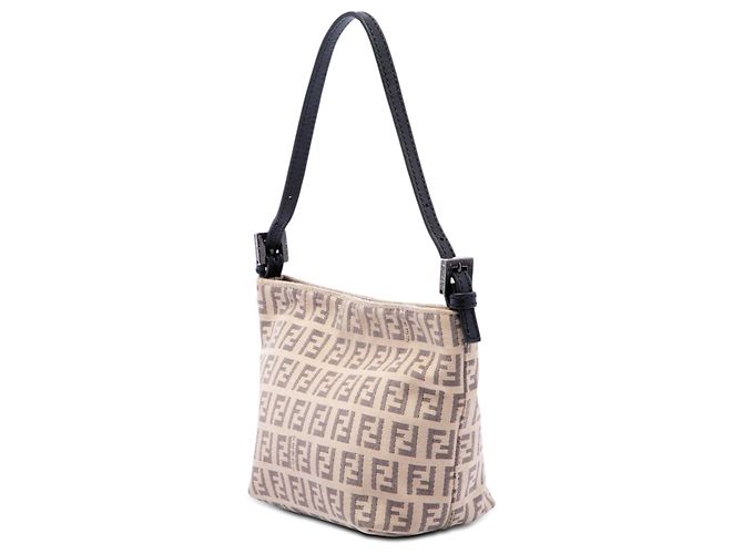 Borsa a mano Fendi Zucchino Canvas marrone - vista 2