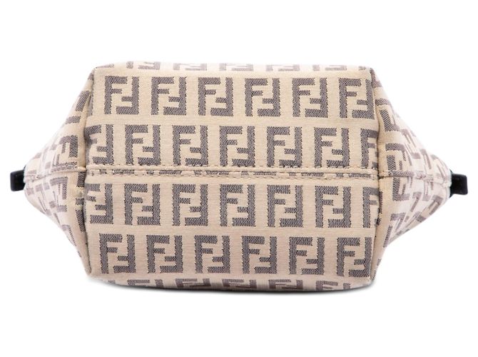 Borsa a mano Fendi Zucchino Canvas marrone - vista 3