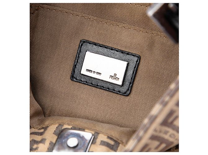 Borsa a mano Fendi Zucchino Canvas marrone - vista 5