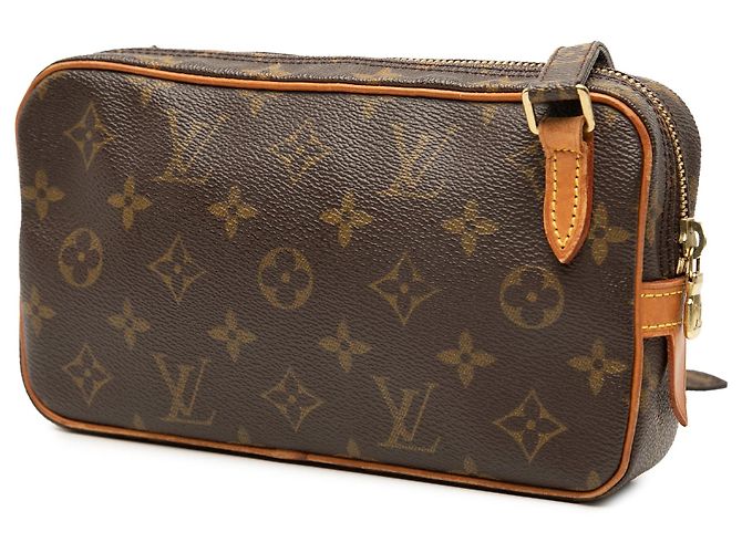 Borsa a tracolla Louis Vuitton Monogram Pochette Marly Marrone - vista 2
