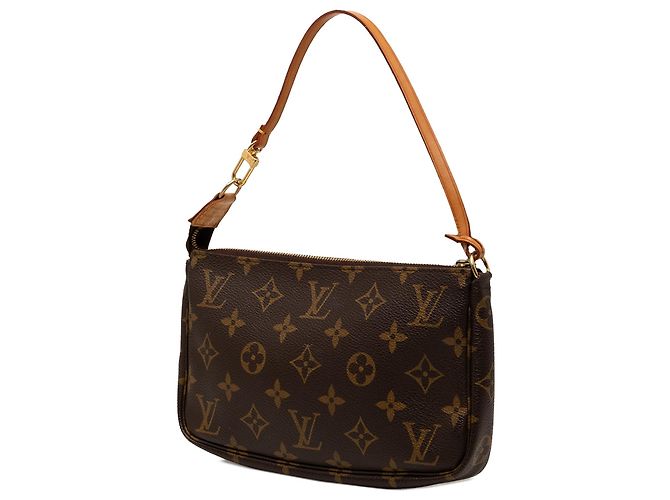 Louis Vuitton Monogram Pochette Accessoires Schultertasche Braun - Ansicht 2