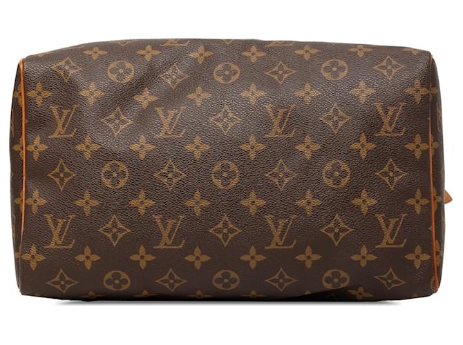 Borsa Boston Louis Vuitton Monogram Speedy 30 Marrone - vista 3