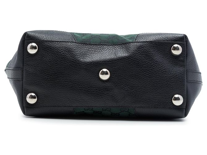 Borsa Tote Gucci GG Canvas verde - vista 3