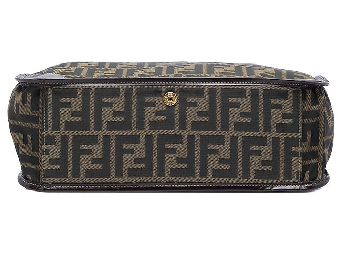 Bolso Shopping Fendi Zucca Canvas Marrón Castaño - vista 3