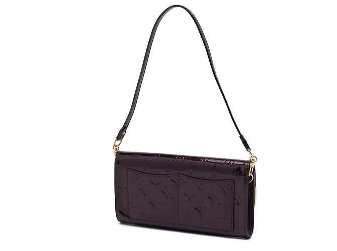 Borsa Satchel Ana Louis Vuitton Monogram Vernis Viola Porpora - vista 2