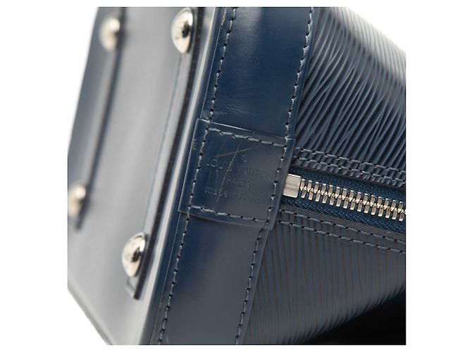 Borsa Louis Vuitton Epi Alma PM Blu - vista 5