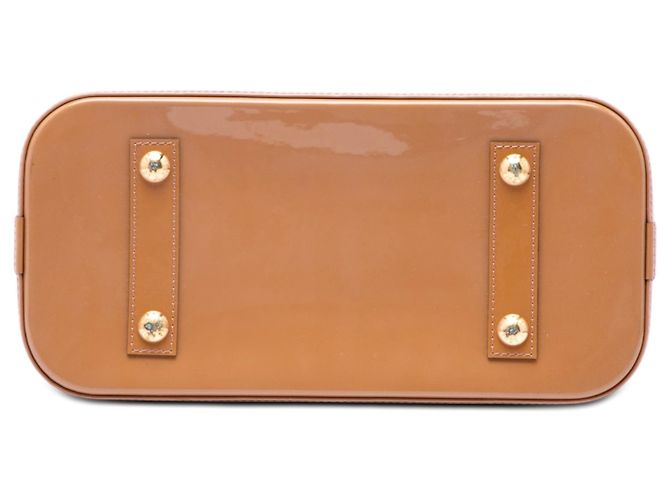 Borsa a mano Louis Vuitton Monogram Vernis Alma PM Marrone - vista 3