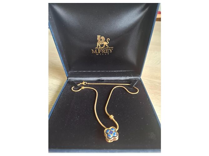 Autre Marque Set di gioielli Freywille M. Frey Wien in oro smaltato Bianco Blu Giallo Gold hardware - vista 2