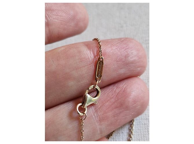 Tiffany & Co. Collana Enchant Cuore Metallo Rubedo Argento Rosa - vista 3