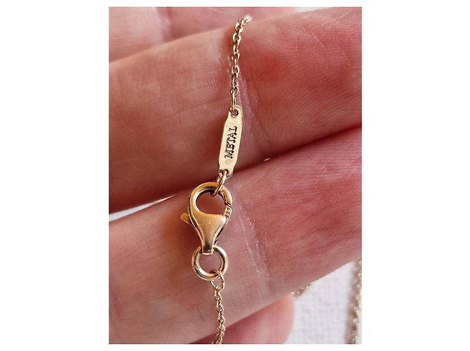 Tiffany & Co. Collana Enchant Cuore Metallo Rubedo Argento Rosa - vista 4