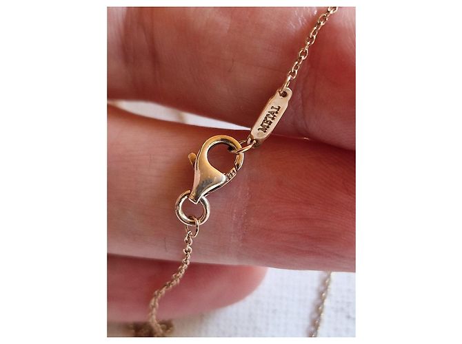 Tiffany & Co. Collana Enchant Cuore Metallo Rubedo Argento Rosa - vista 5
