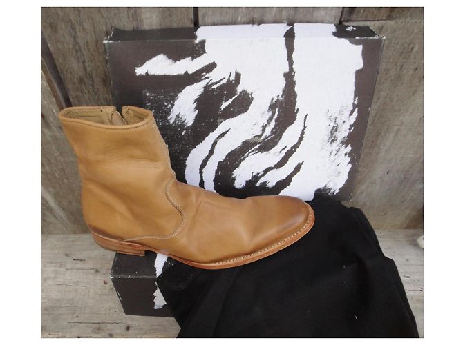 Botas de cuero N.D.C. Made By Hand Castaño - vista 2