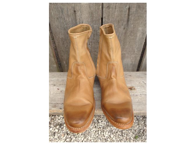 Botas de cuero N.D.C. Made By Hand Castaño - vista 4
