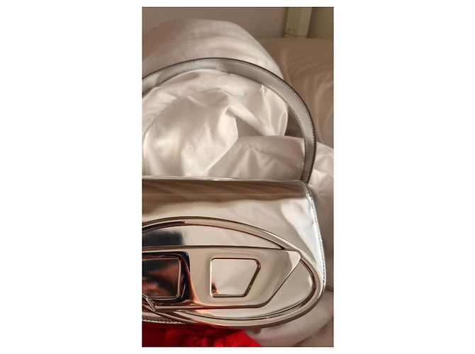 Borsa a tracolla Diesel 1DR Argento Metallizzato - vista 5