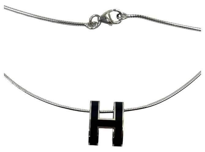 Hermès Collana Hermes Cage d H Argento - vista 3