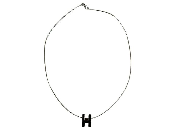 Hermès Collana Hermes Cage d H Argento - vista 4