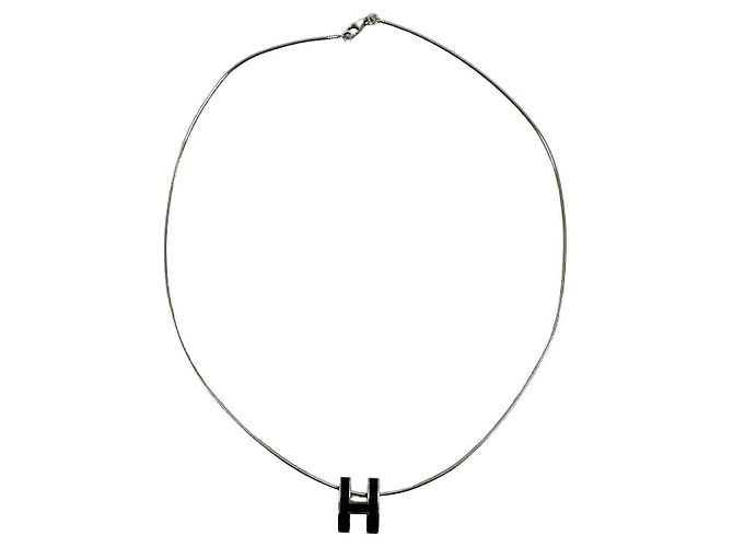 Hermès Collana Hermes Cage d H Argento - vista 5