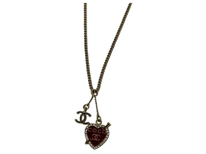 Collana Chanel Coco Mark Heart D'oro - vista 4