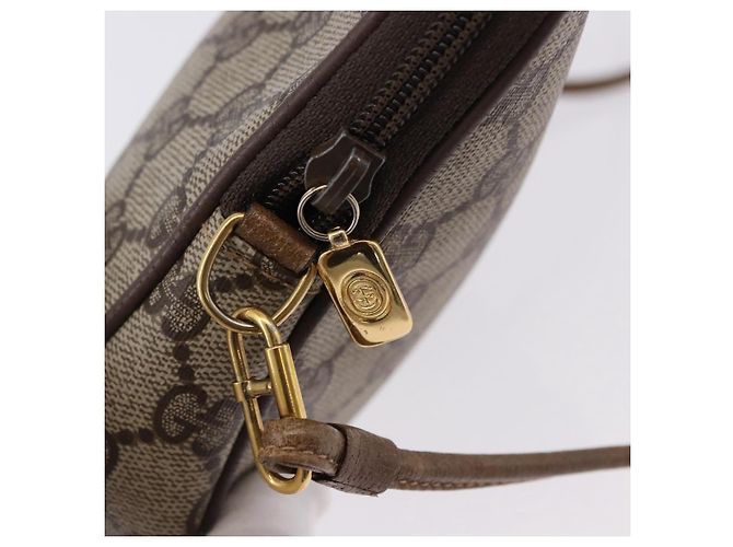GUCCI GG Supreme Shoulder Bag PVC Beige Gold 97 02 068 - vista 10