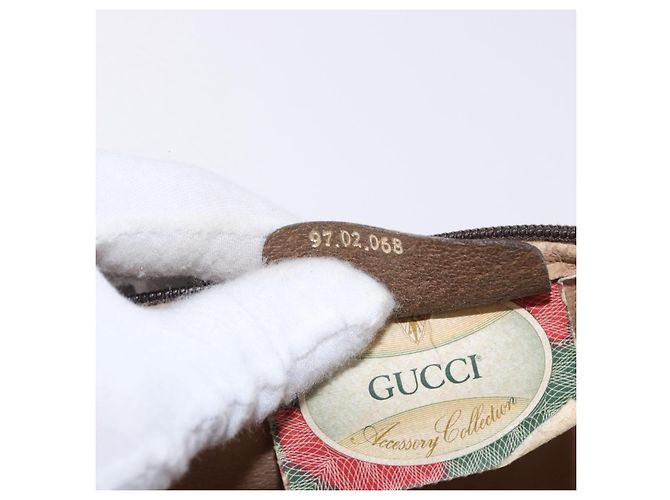 GUCCI GG Supreme Shoulder Bag PVC Beige Gold 97 02 068 - vista 12
