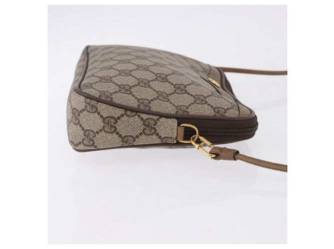 GUCCI GG Supreme Shoulder Bag PVC Beige Gold 97 02 068 - vista 3