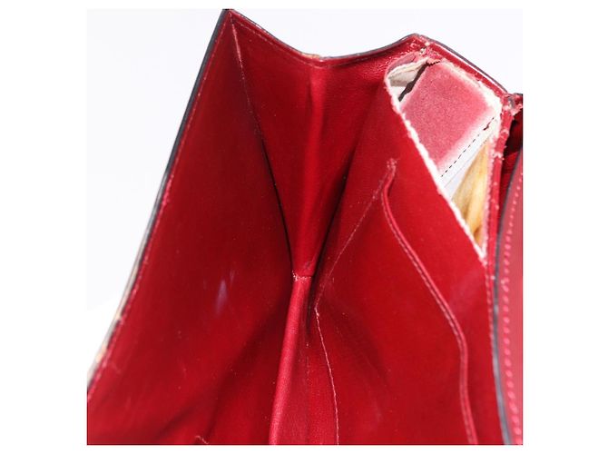 GUCCI Shoulder Bag Leather Bordeaux Gold - vista 24
