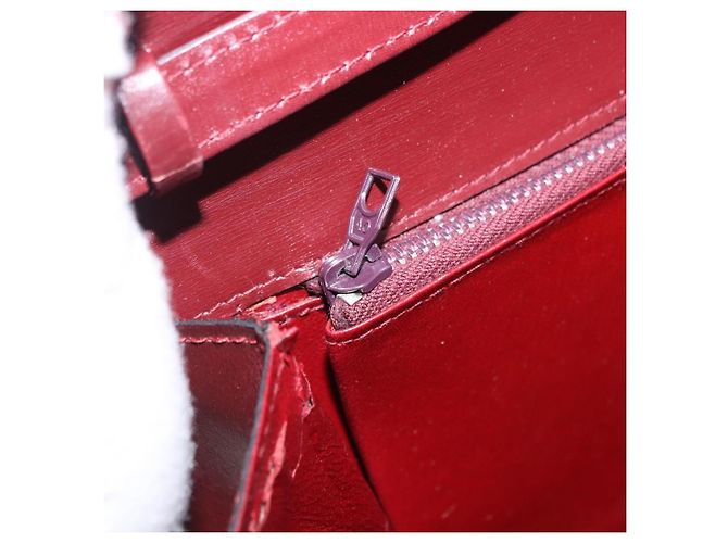 GUCCI Shoulder Bag Leather Bordeaux Gold - vista 26