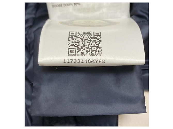 Casaco curto de penas Moncler LANS Azul - vista 12