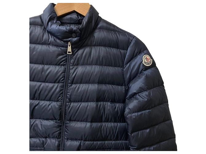 Casaco curto de penas Moncler LANS Azul - vista 2