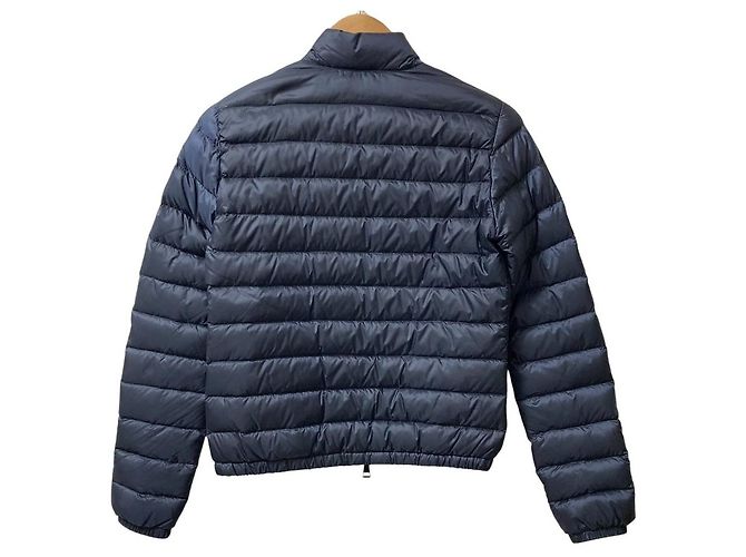 Casaco curto de penas Moncler LANS Azul - vista 3