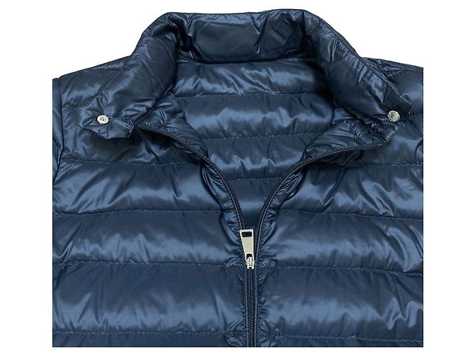 Casaco curto de penas Moncler LANS Azul - vista 4