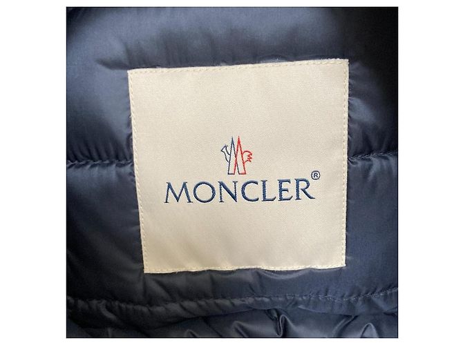 Casaco curto de penas Moncler LANS Azul - vista 6
