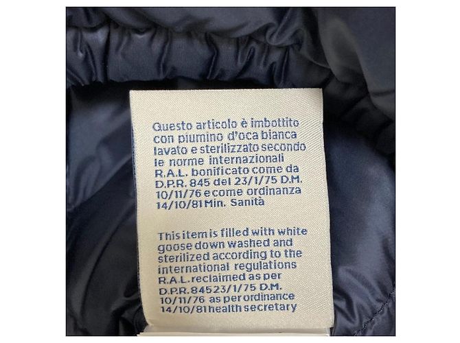 Casaco curto de penas Moncler LANS Azul - vista 9