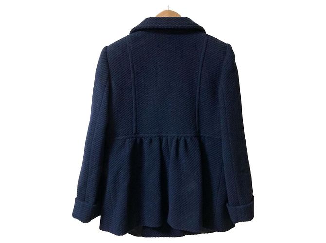 Abrigo de lana Armani Collezioni Azul Azul marino - vista 2
