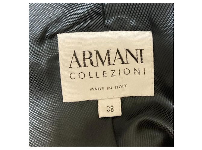 Abrigo de lana Armani Collezioni Azul Azul marino - vista 5