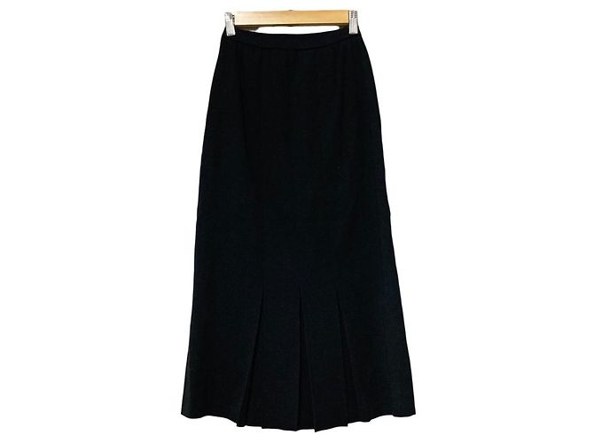 Autre Marque Falda larga de punto de lana PINK HOUSE Negro - vista 3