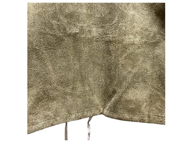 Autre Marque Chaqueta de cuero gamuza Sisii Verde - vista 7