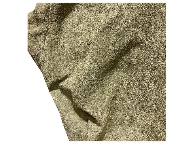 Autre Marque Chaqueta de cuero gamuza Sisii Verde - vista 8