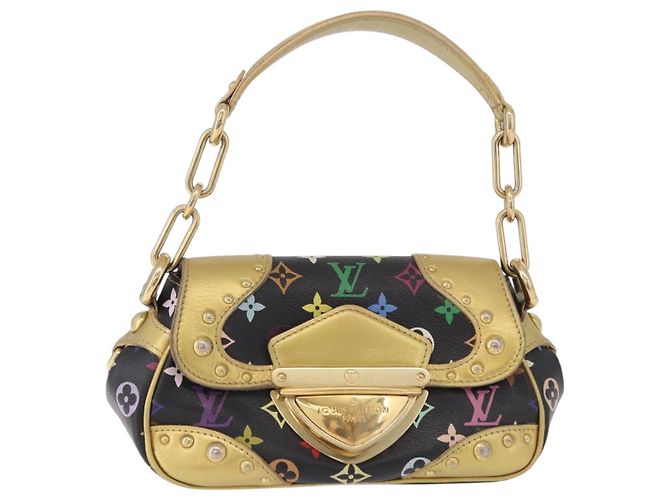 LOUIS VUITTON Monogram Multicolor Marilyn Bag Black M40207 LV - vista 13