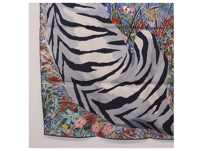 Hermès HERMES Carre 70 Scarf  Tiger  Silk Red - vista 10